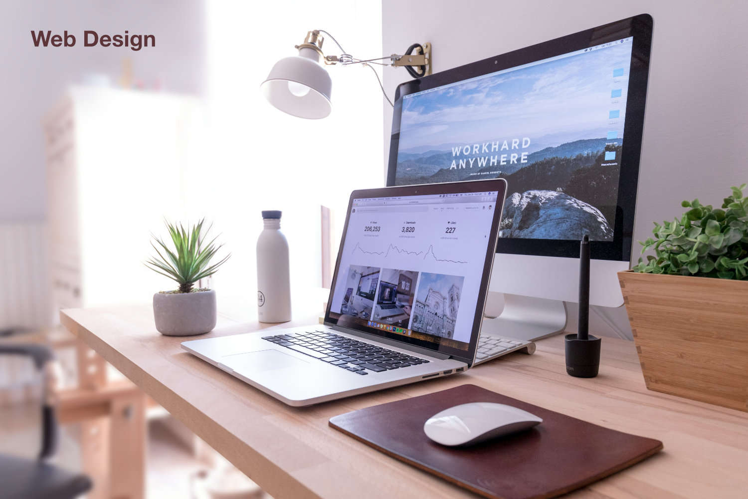 Laptop and PC office